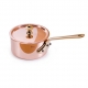 MAUVIEL 6501.10 - M'minis Collection - Copper & Stainless steel small saucepan with bronze handle and lid