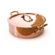 MAUVIEL 6506 - M'héritage Collection - Copper Rondeau stainless steel  inside with bronze handles professional line 2,5 mm