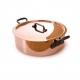 MAUVIEL 6506 - M'héritage Collection - Copper Rondeau stainless steel  inside with cast iron handles professional line 2,5 mm