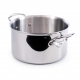 MAUVIEL 5231 - M'cook Collection - Stainless steel Stewpan with cold cast stainless steel handles