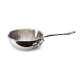 MAUVIEL 5212 - M'cook Collection - Curved Splayed Saute Pan in stainless steel with cast stainless steel handle