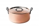 DE BUYER 6466 - Copper stewpan stainless steel inside and cast iron handles with lid