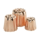 De Buyer 6820 - Set of 8 Copper & tin inside "cannelés" molds