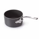 MAUVIEL 8610 - M'stone Collection - black anodized aluminium Saucepan - Non Stick interior Eclipse cast satinless steel handle