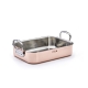 DE BUYER 6427 - Copper roasting pan with cast stainless sreel handles