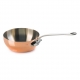 MAUVIEL 6112 - M'héritage Collection - Cooper & Stainless steel Curved Splayed Saute Pan, cast stainless steel handle