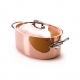 MAUVIEL 6133 - M'héritage Collection - Oval Copper Stewpan  with lid, cast stainless steel handles