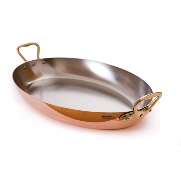 Stainless Steel Mauviel 5234.30 MCOOK Oval PAN 30CM CAST SS HDL 