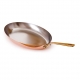 MAUVIEL 6725 - M'héritage Collection - Oval Copper Frying Pan stainless steel inside bronze handle