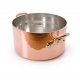 MAUVIEL 2151 - M'tradition Collection - Copper & Tin Stewpan bronze handles with lid
