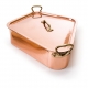 MAUVIEL 2161 - M'tradition Collection - Copper & Tin Turbot Kettle with grid and lid, bronze handles 